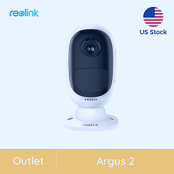 Reolink 1080p Wire-free WiFi Security IP Camera Battery Powered Argus 2  Renewed | eBay